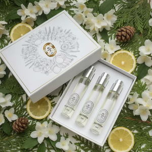 3 x 10 ml Eau de Parfum hecha con ingredientes naturales de Francia, aroma floral, frutal y amaderado, duradero y agradable. Empaque aleatorio. - Product Image 1