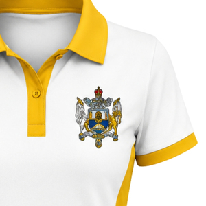 Camiseta Polo Personalizada de Dos Tonos para Mujer, Sigma Gamma Rho, Manga Corta, con Cuello, Ropa Casual de Hermandad, Logotipo Personalizado, OEM, ODM, Venta al Por Mayor - Product Image 5