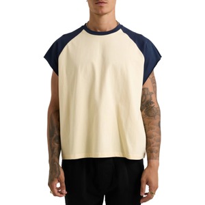 Camiseta Oversize Corta de Algodón 100% para Hombre, Estilo Urbano con Hombros Caídos, Lujo y Alta Calidad, Logotipo Personalizado, Camiseta Lisa - Product Image 6