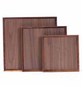 Plateau de service en bois rustique de style farmhouse avec poignées, fait main, décoratif, pour servir les aliments dans la cuisine - Product Image 2