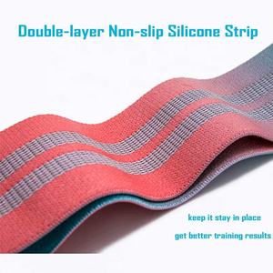 Bandas de resistencia de tela con diseño personalizado, bandas elásticas antideslizantes de látex para entrenamiento de cadera, para glúteos y caderas, fabricante OEM - Product Image 4