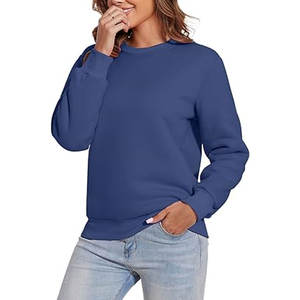 Sudadera de Mujer con Forro de Sherpa, Cuello Redondo, Informal, Cálida para Invierno, Suave, Cómoda, Holgada, para Uso Diario - Product Image 2