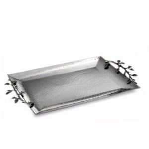 Plateau de service en acier inoxydable pour buffet, grande assiette de présentation alimentaire, surface durable, pour restaurant, traiteur, hôtel, cuisine, restauration - Product Image 2