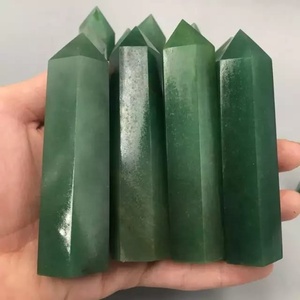 หินอาเกตสีเขียวธรรมชาติ คริสตัลทรงหอคอย ขัดเงา สำหรับบำบัดรักษา คริสตัลสำหรับการทำสมาธิ เรกิ ตกแต่งบ้าน ของขวัญ - Product Image 5