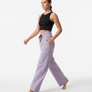 Pantalones Deportivos Personalizados para Mujer, Corte Holgado, Pierna Ancha, Tela Transpirable de Alta Calidad, Ropa al Por Mayor con GSM Personalizado - Product Image 3