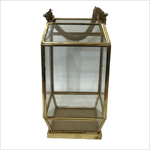 Great Quality Geometric <b>Candle</b> <b>Lantern</b> Handmade Metal And Clear Glass Hanging Decorative <b>Candle</b> Holder For Home Decor And Events - Product Image 2