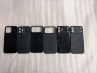 Casing HP Serat Karbon Harga Pabrik 3K Glossy Presisi/Lubang Kamera Besar untuk iPhone 17 Pro 17 Pro Max Cover Serat Karbon