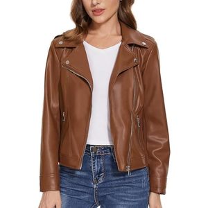Wholesale Genuine Goat <b>Leather</b> Fashion Luxury Women's Motorcycle <b>Leather</b> Jacket - Product Image 2