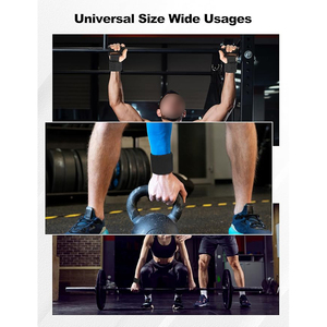 Sangles de levage réglables en acier robuste avec crochets pour musculation, entraînement de force, gym, fitness, support de poignet noir - Product Image 3
