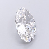 Diamant de laboratoire ovale de prestige 4,01 carats E VVS2, polissage excellent, certifié, écologique, carbone pur, pièce maîtresse
