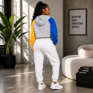 HMR Sorority Street Style Crop Top Hoodies Conçus pour des tenues contemporaines à coupe ample - Product Image 4