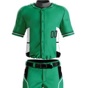 ชุดเบสบอลชายสั่งทำพิเศษ สีเขียว แขนสั้น ระบายอากาศได้ดี ผลิตจากโพลีเอสเตอร์ ทรงปกติ เหมาะกับทุกฤดูกาล พิมพ์ลายแบบซับลิเมชั่น - Product Image 6