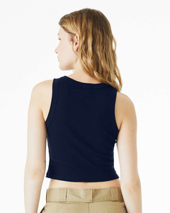 Bella + Canvas Women's Micro Ribbed Racerback Tank <b>Top</b> Patches Breathable Quick Dry Anti-Wrinkle Customizable High Street Style - Product Image 3