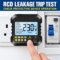 AC10 Detektor Penguji Soket Listrik Detektor Fase Polarisasi Steker Garis Nol Pemeriksa Fase Multimeter Penguji Digital Voltmeter
