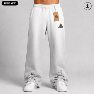 OEM Heavyweight Canvas 420GSM Custom Washed Men's Casual Jogger Pants 100% Cotton Eco-Friendly Breathable Quick Dry - Product Image 1