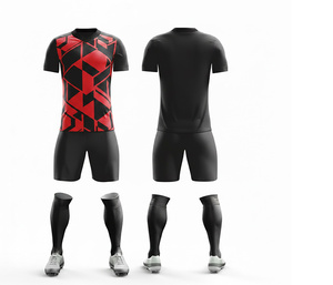Uniforme de Fútbol Profesional Sublimado – Conjunto Completo de Fútbol |   Tallas para Hombres, Mujeres y Jóvenes |   Ropa Deportiva Ligera de Secado Rápido para Entrenamiento - Product Image 1