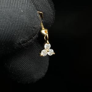 Delicate Lab Grown Diamond Stud Earring In 14K Gold For Conch And <b>Helix</b> Ear Jewelry - Product Image 2