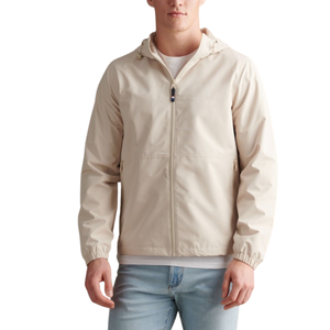 เสื้อแจ็คเก็ตกันลมแบบ unisex สำหรับออกกำลังกาย มีฮู้ด ซิปยาวเต็มตัว บาง เบา กันน้ำ เหมาะสำหรับวิ่งและฝึกซ้อม - Product Image 4