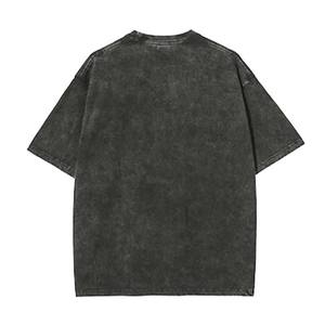 Custom Acid Wash Oversized Heavyweight Cotton T-<b>Shirt</b> Custom Printed Blank Vintage Crew Neck Short Sleeve Apparel - Product Image 4
