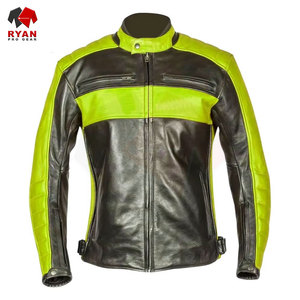 Vestes en cuir sur mesure pour hommes, couleurs unies, logos personnalisés, grandes tailles, vestes respirantes de Ryan Pro Gear - Product Image 2
