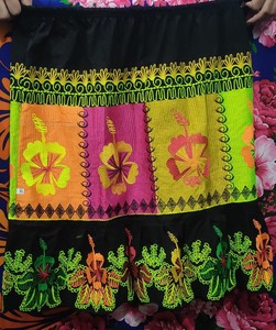 Low Price Custom Pacific Island Wear Lady <b>Skirt</b> Pohnpei Polynesian Printed Zipper <b>Skirt</b> High Waist <b>Long</b> Flare <b>Skirt</b> for Women - Product Image 4