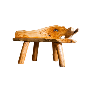 Banco de raíz de teca rústico para casa, villa o resort, muebles de patio artesanales para exteriores ARTERRA, muebles de lujo de alta gama. - Product Image 1