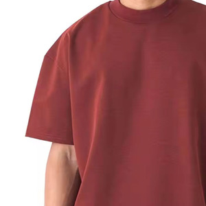 OEM Manufacture Men's t Shirt High Quality Streetwear <b>Blank</b> T Shirt 250 Gsm Heavy <b>Weight</b> Print logo T Shirt for Men's - Product Image 6