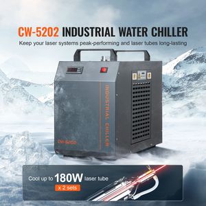 Refrigeratore d'Acqua Industriale CW 5202 con Serbatoio da 7L e Sistema di Raffreddamento da 18L, Capacità di Raffreddamento 5HP, 220V - Product Image 2