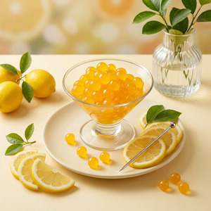 Perles de jus de citron éclatantes de qualité supérieure, prêtes à l'emploi, pour Bubble Tea, thé aux fruits, ingrédients pour boissons, fabriquées à Taïwan - Product Image 3
