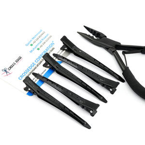 Meilleurs outils pour extensions de cheveux, pinces de sectionnement, pinces à bec de canard, pinces à cheveux pour séparation, grandes pinces à bec de canard pour le coiffage - Product Image 2