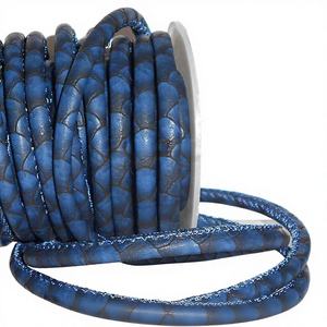 Latest Genuine Nappa Leather Cords 5mm Soft Cross <b>Stitched</b> for <b>Jewelry</b> Findings & Components with Roundings - Product Image 1