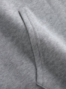 Custom Logo Cotton Hooded Sweatshirt Gray Casual Pullover Adults All Seasons Promotional Wear Digital Printing Made Bangladesh - Product Image 6
