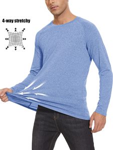 T-shirt de performance à manches longues pour hommes, fabrication OEM ODM sur mesure, fabricant de vêtements de sport en gros, t-shirts athlétiques à manches longues pour hommes - Product Image 2