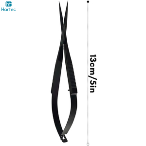 Ciseaux à cuticules ergonomiques incurvés à ressort, coupe précise, en acier inoxydable de haute qualité, pour droitiers, instrument de beauté - Product Image 2