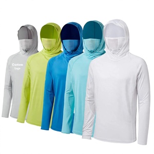 Sudadera con Capucha de Pesca Unisex de Manga Larga, Protección Solar UPF 50, Anti-UV, Impresión por Sublimación, Transpirable, 100% Algodón, para Adultos - Product Image 5