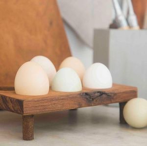 Large Capacity Wooden Egg Tray for Storing Farm Fresh Eggs Compact Wooden Egg Holder Tray for <b>Small</b> Kitchen Spaces at low cost - Product Image 3