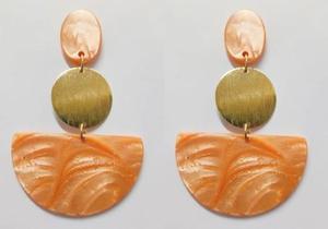 Pendientes Colgantes de Resina Verde Geométrica, Pendientes de Gotas Chapados en Oro para Mujer, Joyería de Moda - Product Image 6