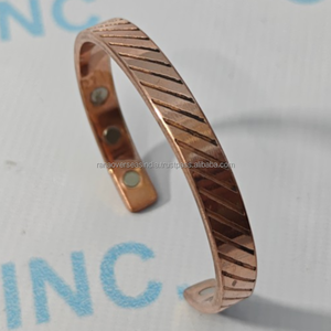 99.9% <b>Red</b> Copper Modern Magnetic Healing <b>Bracelet</b> Multiple Magnet Rows for Meditation Arthritis Pain Relief-Anniversary Gift - Product Image 6