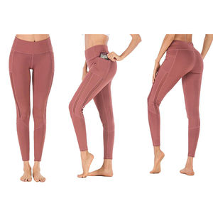 Fitness Gym Wear Women Casual Breathable Mid Waist Solid <b>Pattern</b> Knitted Custom Sportswear <b>Leggings</b> Wholesale - Product Image 6