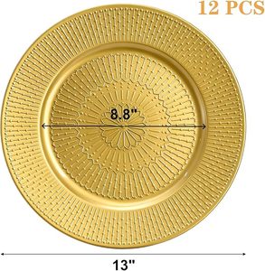 Assiette de Présentation Moderne en Acier Inoxydable pour Table de Dîner Vintage avec Décoration Centrale Élégante et Intemporelle, Écologique - Product Image 1