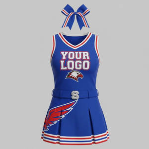 Tenue de Cheerleading Tendance 2026 pour Filles et Enfants – Ensemble Deux Pièces Haut et Jupe en Nylon, Justaucorps Personnalisé, Conception OEM ODM Sportive - Product Image 6