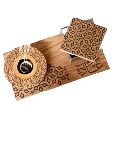 Brûleur d'encens en bois sculpté sur mesure, élégant support Bukhoor pour l'Aïd, le Ramadan et les cadeaux de mariage - Product Image 1