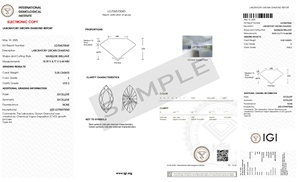 Diamante Cultivado en Laboratorio CVD Corte Marquesa de 5.00 CT, Color E, VVS2, con Certificado IGI para Pulsera de Diseño - Product Image 2