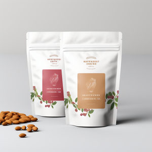 ถุงไมลาร์อัลมอนด์สีขาวด้านแบบตั้งได้ถุงซิปล็อคอลูมิเนียมฟอยล์ซิปล็อคกันกลิ่นและรีไซเคิลได้ด้วยซิปอลูมิเนียม - Product Image 1