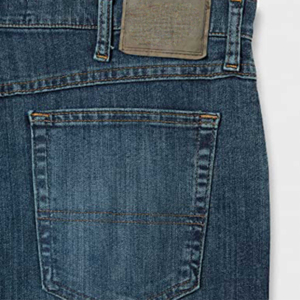 New Men's Business Blue Denim Straight Leg Pants Casual Loose High Waist <b>Elastic</b> Trousers Denim <b>Jeans</b> Pant - Product Image 3