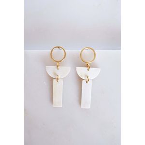 ชุดเครื่องประดับต่างหูยาวรูปเขาควายทำด้วยมือธรรมชาติ - Product Image 2