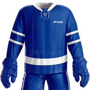 Conjunto de Uniforme Profesional de Hockey sobre Hielo con Pantalones de Jersey Ligeros, Transpirables y Ecológicos para Prácticas, Partidos y Juegos Competitivos - Product Image 2