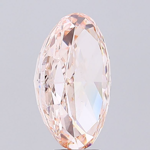 Diamant ovale élégant de couleur rose intense, cultivé en laboratoire, certifié IGI, pureté VS1, taille excellente, diamant CVD non monté pour la création de bijoux. - Product Image 4