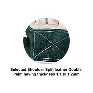 Guantes de cuero divididos con doble palma para trabajo industrial y de construcción resistente Protección de manos y brazos de seguridad - Product Image 4
