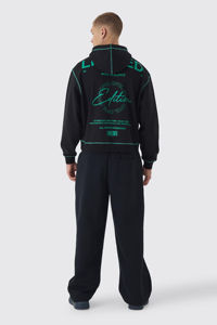 Nouveau style streetwear, sweat à capuche oversize pour homme, 100% coton, épais, respirant, logo personnalisé, délavé, 3D, fabriqué au Pakistan - Product Image 5